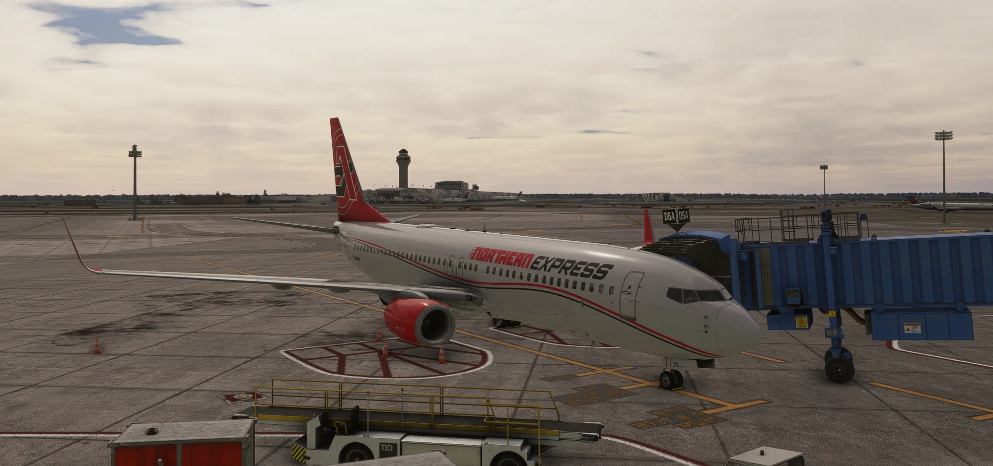 Northern Express Boeing 737-800 at the gate